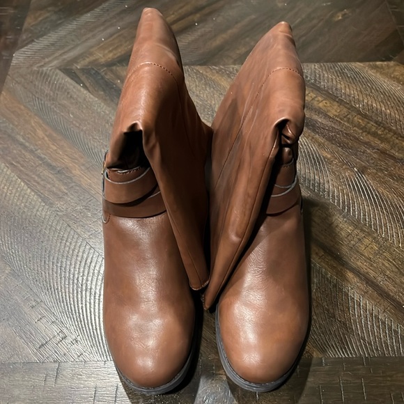 Style & Co Brown Wide calf Boots - Picture 1 of 7